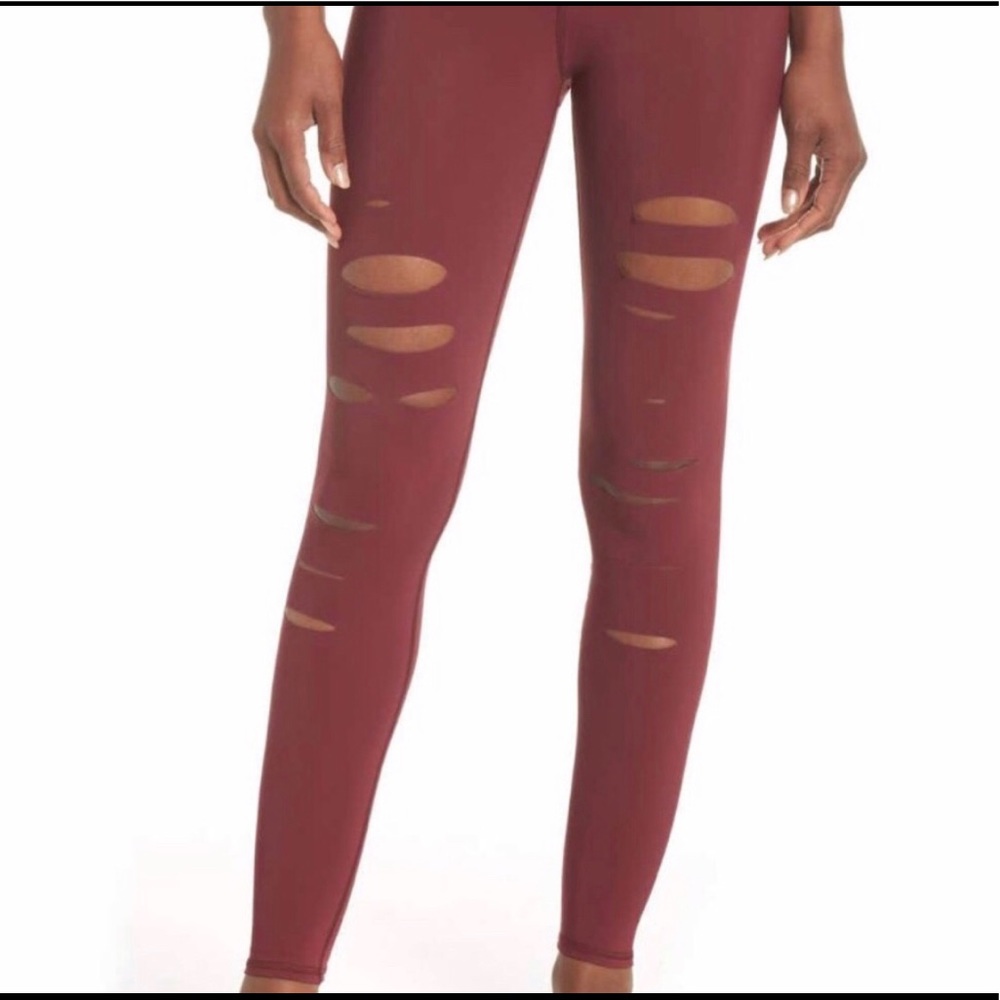ALO Yoga Ripped Warrior high waisted leggings